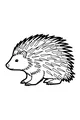 Free Porcupine Coloring Page - Cute Spiky Forest Friend (Printable PDF)