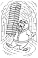 Free Walrus Coloring Page - Bookish Professor in Icy Tunnel (Printable PDF)