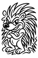Free Porcupine Coloring Page - Confident Cartoon Power Pose (Printable PDF)
