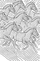 Free Zebra Coloring Page - Racing Herd on the Savanna (Printable PDF)