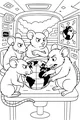 Free Rat Coloring Page - Commanders Planning a Secret Mission (Printable PDF)