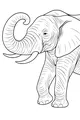 Free Elephant Coloring Page - Big-Eared Giant With Raised Foot (Printable PDF)