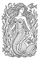 Free Mermaid Coloring Page - Song of the Sea Siren (Printable PDF)