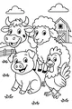 Free Sheep Coloring Page - Farm Animal Friends at the Barn (Printable PDF)