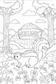 Free Skunk Coloring Page - Forest Stroll in a Sunny Clearing (Printable PDF)
