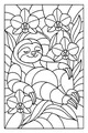 Free Sloth Coloring Page - Sleepy Sloth in Flower Jungle (Printable PDF)