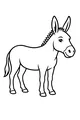 Free Donkey Coloring Page - Friendly Farm Donkey Smiling (Printable PDF)