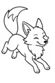 Free Fox Coloring Page - Playful Leaping Forest Fox (Printable PDF)