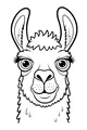 Free Llama Coloring Page - Big Friendly Face with Fluffy Fur (Printable PDF)