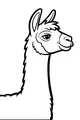 Free Llama Coloring Page - Smiling Cartoon Llama in Sunshine (Printable PDF)