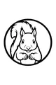 Free Squirrel Coloring Page - Cute Bushy-Tailed Forest Friend (Printable PDF)