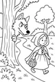 Free Wolf Coloring Page - Fairy Tale Forest Encounter (Printable PDF)