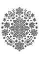 Free Christmas Mandala Coloring Page - Holly, Snowflakes, and Jingle Bells (Printable PDF)