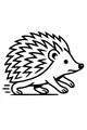 Free Hedgehog Coloring Page - Funny Running Forest Friend (Printable PDF)