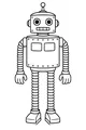 Free Robot Coloring Page - Friendly Spring-Arm Bot (Printable PDF)