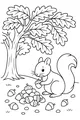 Free Squirrel Coloring Page - Nutty Picnic Under the Oak Tree (Printable PDF)