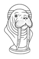 Free Walrus Coloring Page - Sir Whiskers With Long Tusks (Printable PDF)