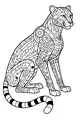 Free Cheetah Coloring Page - Futuristic Mechanical Robot Design (Printable PDF)