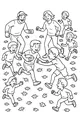 Free Thanksgiving Football Coloring Page - Family Turkey Bowl Game (Printable PDF)
