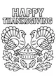 Free Thanksgiving Turkey Coloring Page - Gobble Twins With Pumpkin Pie (Printable PDF)