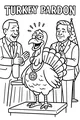 Free Turkey Coloring Page - Thanksgiving Turkey Pardon Ceremony (Printable PDF)