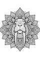 Free Walrus Coloring Page - Mandala Floral Tusks Design (Printable PDF)