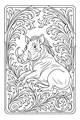 Free Warthog Coloring Page - Relaxed Warthog in Leafy Hideout (Printable PDF)
