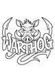 Free Warthog Coloring Page - Cartoon Face With Big Tusks (Printable PDF)