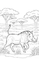 Free Warthog Coloring Page - Bold Stroll on the Savanna (Printable PDF)