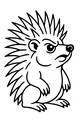 Free Hedgehog Coloring Page - Fierce Spiky Forest Friend (Printable PDF)