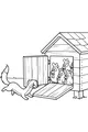 Free Weasel Coloring Page - Sneaking Into the Chicken Coop (Printable PDF)