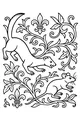 Free Weasel Coloring Page - Stalking Mouse in Ornate Garden (Printable PDF)