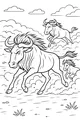 Free Wildebeest Coloring Page - Running Herd on the Savanna (Printable PDF)