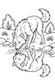 Free Wolf Coloring Page - Thirsty Wolf by Forest Stream (Printable PDF)
