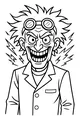 Free Mad Scientist Coloring Page - Zappy Halloween Lab Professor (Printable PDF)