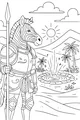 Free Zebra Knight Coloring Page - Sir Stripes by the Oasis (Printable PDF)