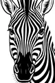 Free Zebra Coloring Page - Intricate Front-Facing Zebra Head (Printable PDF)